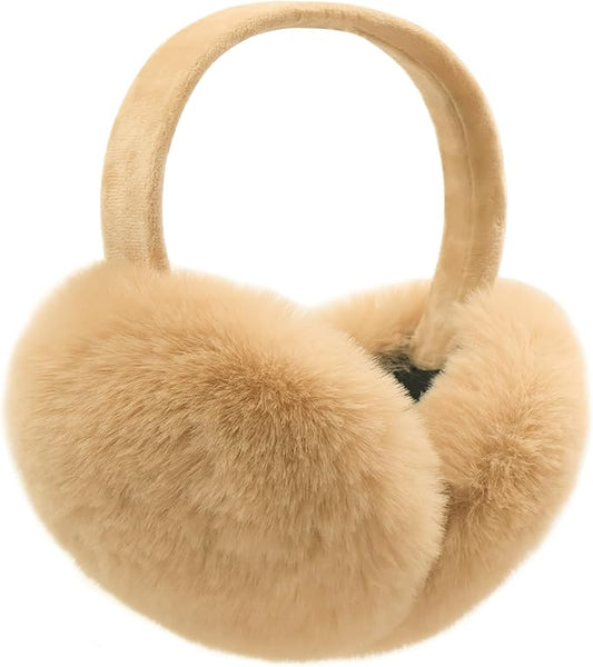 LCXSHYE Winter Ear muffs Faux Fur Warm Earmuffs Cute Foldable Outdoor Ear Warmers For Women Girls