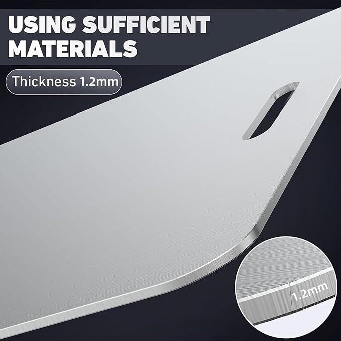 Stainless Steel Cutting Board, 3 PCS Cutting Boards for Kitchen, 304 Stainless Non Stick Chopping Cutting Board for Meat Fruit & Vegetable (15"x 11",13"x 9",10"x 6")