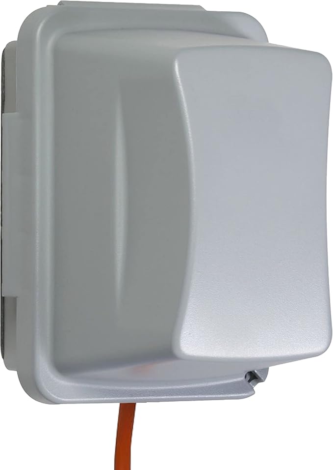 Taymac MM710G Jumbo 4-3/4-Inch Depth Weatherproof In-Use Plastic Cover 16 Configurations Vertical/Horizontal One Gang, Grey