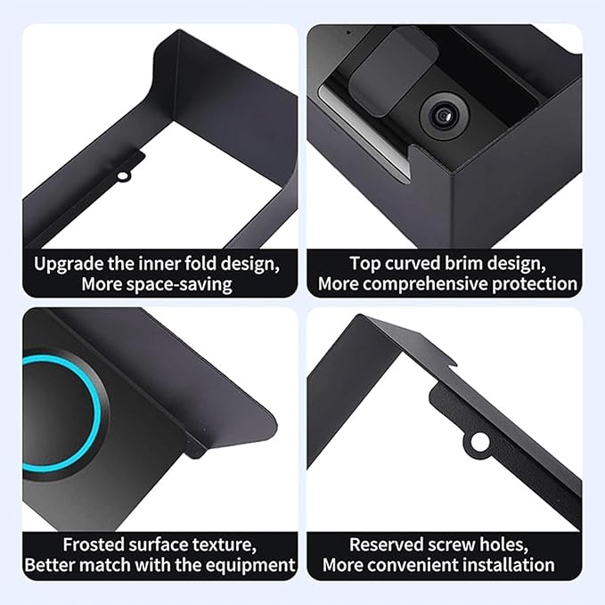 Cover - Transparent Bell Housing, Waterproof Weatherproof Enclosure, UV Resistant Protective Shell, Easy Mount Design | Guard for Home, Patio, Balcony, Outdoor Security, Apartment Front Entry