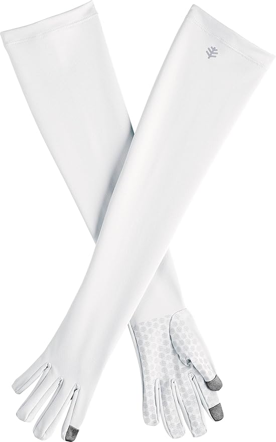 Coolibar Long Full Finger UV Sun Gloves - UPF 50+ Sun Protection - Culebra