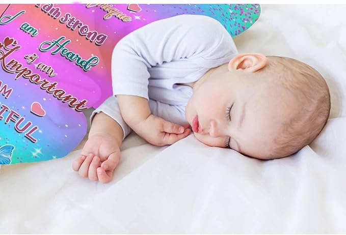 D-Story Custom Blanket with Name Text, Customized Flannel Throws Blankets Personalized Blanket Black Girl Blanket for Adults Kids Birthday Day Gift