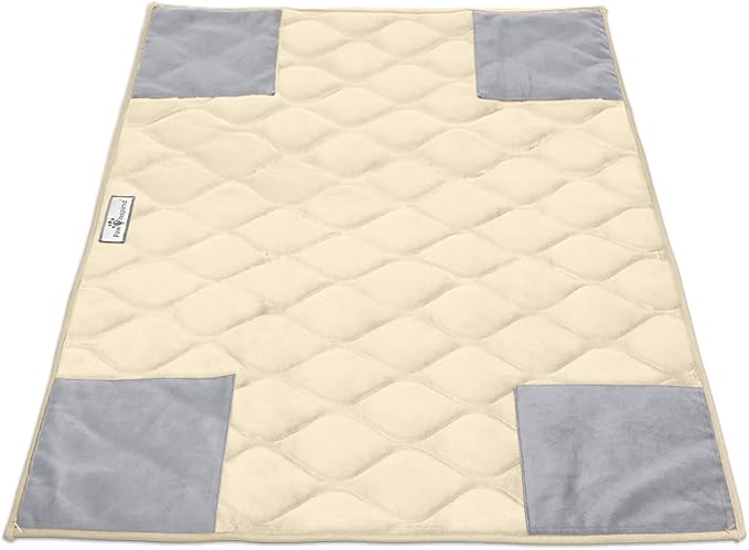 Paw Inspired PopCorner Washable Fleece Cage Liners, C&C 2x3, Beige | Reinforced Corners, Super Absorbent Mat, Bedding, Waterproof Bottom, Guinea Pigs, Ferrets, Rabbits, Hamsters, Small Animals