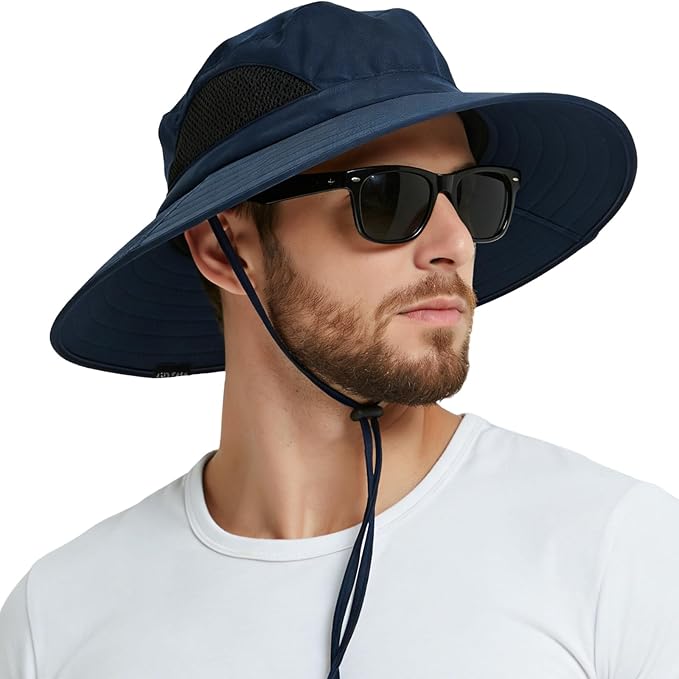 EINSKEY Wide Brim Sun Hat, UPF 50+ UV Protection Waterproof Packable Bucket Hat for Men & Women, Fishing Hiking Beach Garden