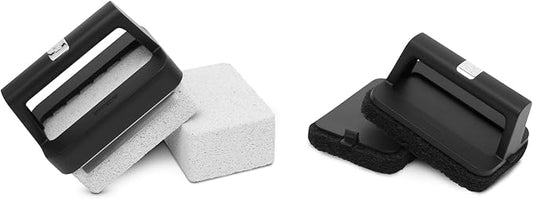 Weber Griddle Cleaning Kit, 6‑Piece – Scour Pads, Cleaning Stones & Easy‑Grip Handles for Flat‑Top Griddles, Grease Removal & Outdoor Grill Maintenance