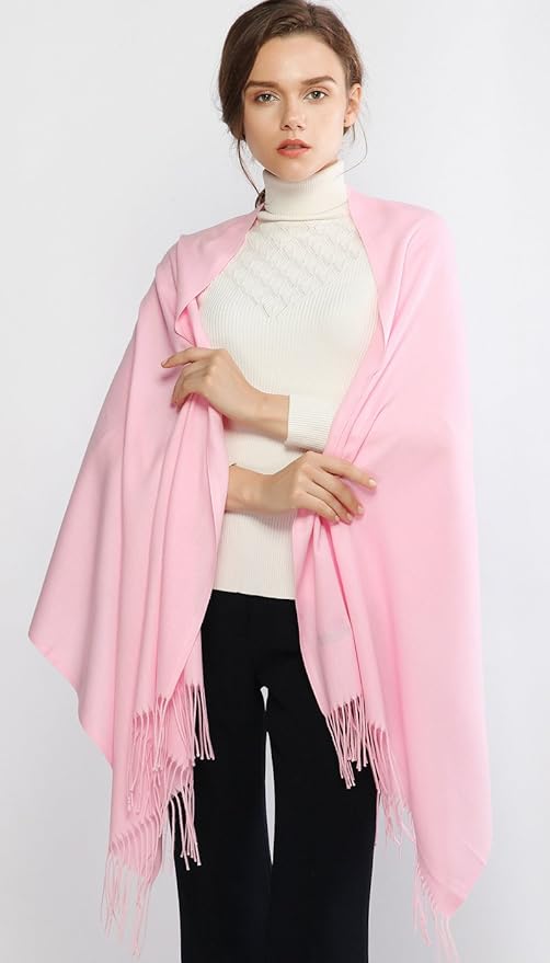 RIIQIICHY Women's Scarf Pashmina Shawls and Wraps for Evening Dress Bridesmaid Wedding Bridal Winter Warm Long Large Scarves