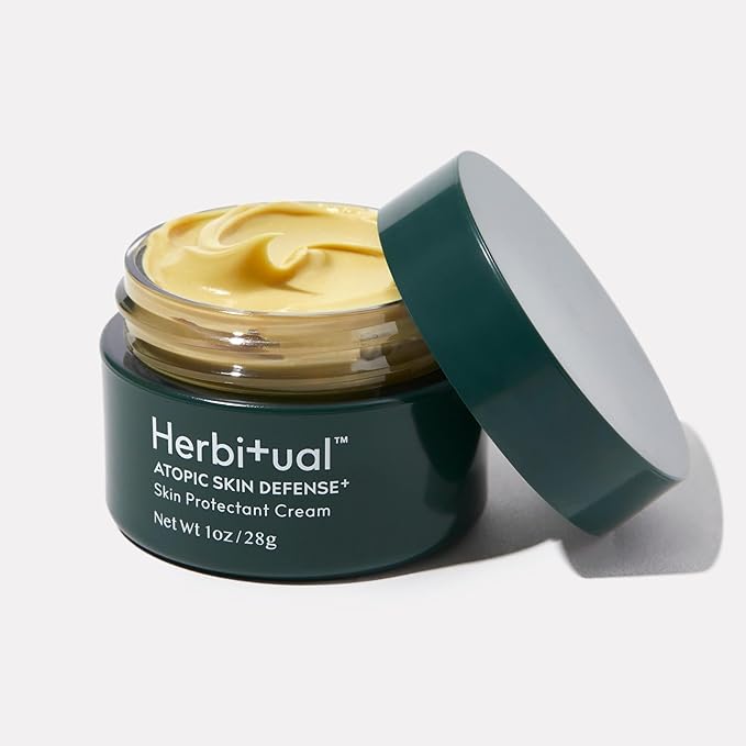 Herbitual Eczema Relief Balm – Soothing Moisturizer for Face & Body, Dry & Sensitive Skin Barrier Protectant Cream, Flare-Up Treatment for Itchy, Irritated Skin, Steroid & Fragrance-Free