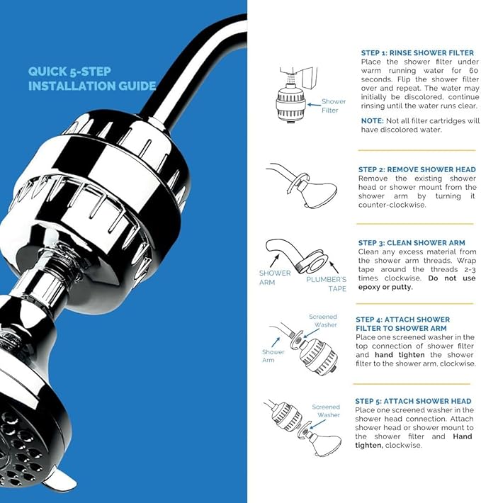 AquaBliss High Output Revitalizing Shower Filter - Reduces Dry Itchy Skin, Dandruff, Eczema, and Dramatically Improves The Condition of Your Skin, Hair and Nails - Oil Rubbed Bronze (SF100-ORB)