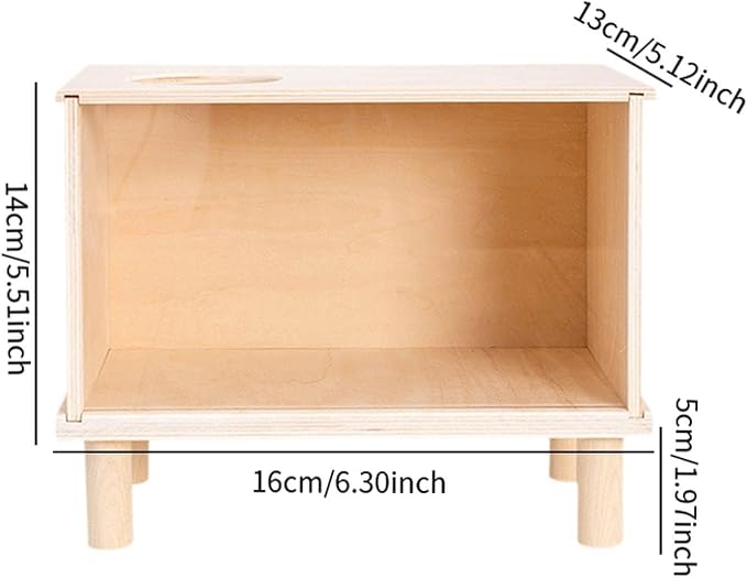 Hamster Digging Box Toy Burrow Box Easy to Clean Play House Sand Bath for Rat Small Pets- S