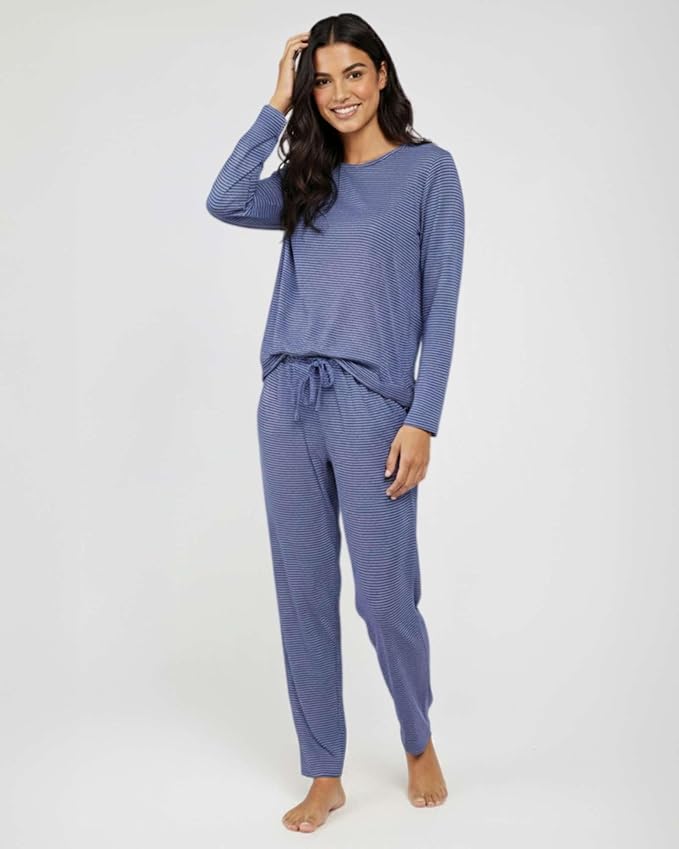 Real Essentials 2 Pack: Women's Comfy Pajama Sets - Short & Long Sleeve Ladies Loungewear Sleepwear PJs (Available In Plus)