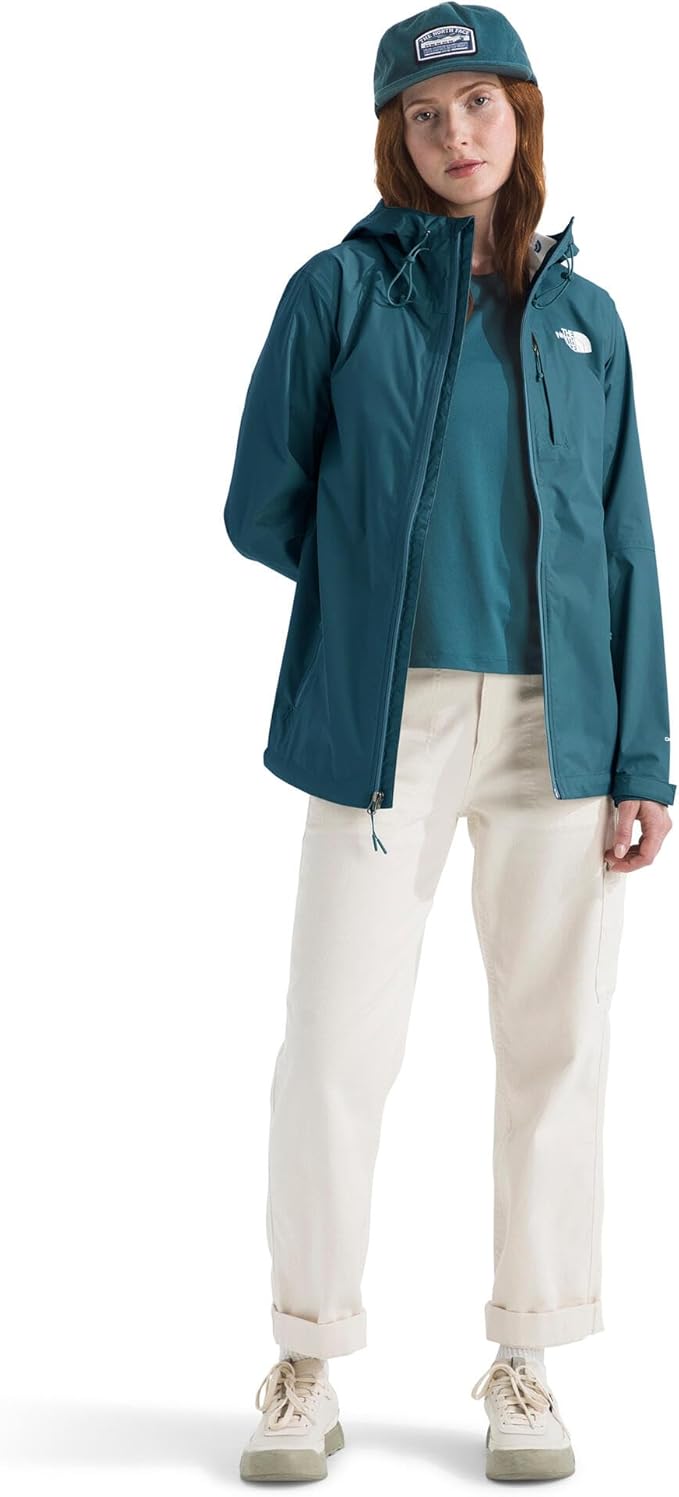 THE NORTH FACE Women's Alta Vista Rain Jacket | 3 Piece Hood With Adjustable Cinch-cord, Waterproof, Breathable