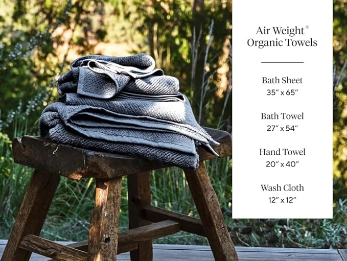 Coyuchi Air Weight Organic Towels, Bath Towel - Alpine White (27" x 54")