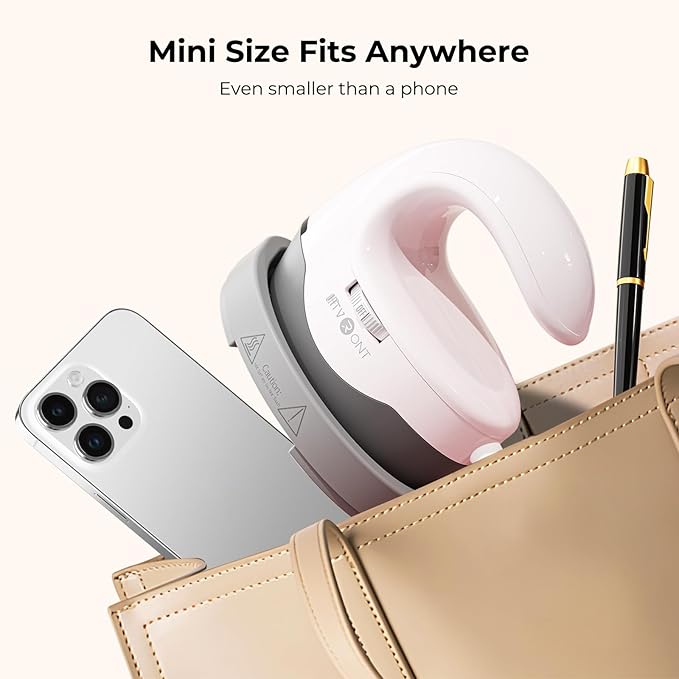 HTVRONT Heat Press H1 Mini Heat Press Machine, Small Heat Press Portable Iron Press Machine for T Shirts, Hats, Heating Transfer Projects (H1 Pink)