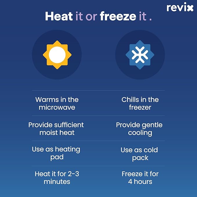 REVIX Microwave Heating Pad for Neck Shoulders with Moist Heat, Heated Neck Wrap for Muscle Tension and Discomfort, Weighted Microwavable Heating Pad for Multiple Body Parts, Scented, Darkgray