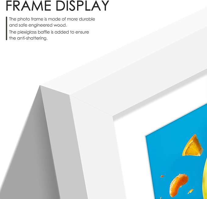 14x26 Collage Picture Frame 4x6 Collage Picture Frame Displays Twelve 4x6 inch Photos Available Horizontal Wall Mounting Display and Vertical White