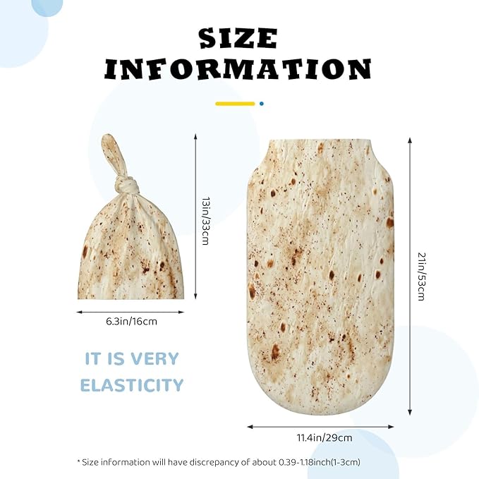 Newborn Swaddle Blankets and Hat Set Soft Cotton Baby Swaddle Wrap Warm Infant Receiving Blanket Burritos Tortilla-1