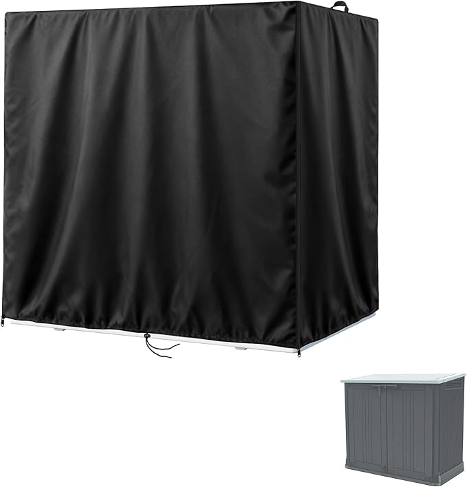 Kasla Storage Cabinet Cover, Outdoor Chest Storage Waterproof Cover, Weatherproof Cabinets Covers for Kitchen Patio Garden Backyard - 53"Lx29"Wx44"H