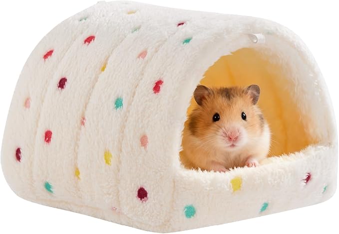 Hamster Hideout Hamster House,Washable Guinea Pig Cage Small Animal Cage Accessories for Mouse Chinchillas Hamsters Hedgehogs Ferrets Bearded Dragons and Rats