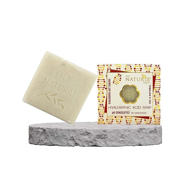 Hyalunoric Acid Organic Bar Soap Moisturizing Soap Made from Natural Oil | Hair Hand Face Body Bath Wash | Skin Care Cleanser Shampoo