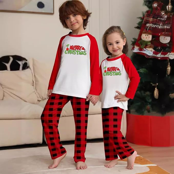 TEERAPHIQUE Christmas Pajamas for Family,Family Holiday Pajamas Matching Sets,Xmas Jammies for Couples