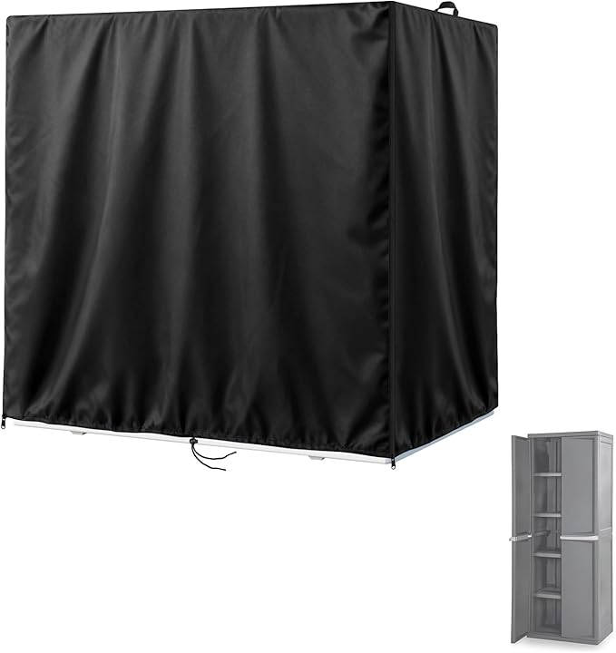 Kasla Storage Cabinet Cover, Outdoor Chest Storage Waterproof Cover, Weatherproof Cabinets Covers for Kitchen Patio Garden Backyard - 26"Lx19"Wx70"H