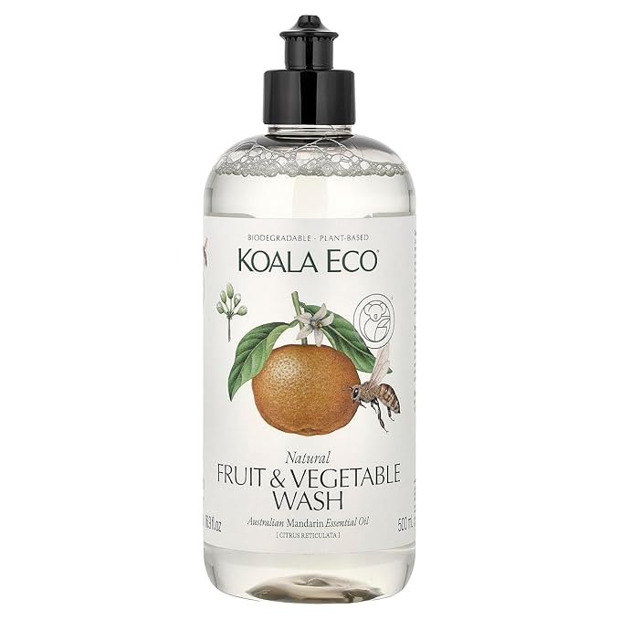Koala Eco Fruit & Vegetable Wash - with Australian Mandarin Essential Oil - 16oz