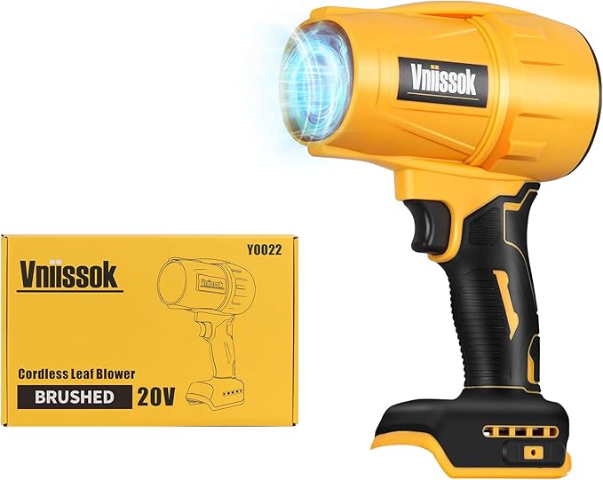 Electric Cordless Leaf Blower Dust Blower for DEWALT 20V Battery, High-Speed Motor Handheld Jet Fan Air Blower for Patio Cleaning, Lawn Care, Blowing Leaves and Dust Battery not Included