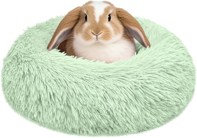 Bunny Bed Large Rabbit Hideout Soft & Comfortable | Small Animal Bedding, Cozy Bed Mat, Warm Hideaway, Cage Accessories for Guinea Pig