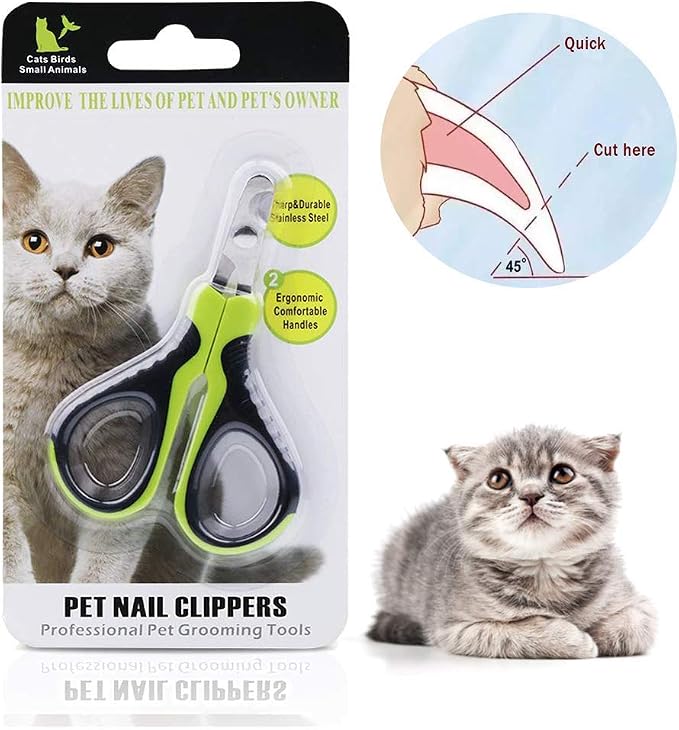 VICTHY Pet Nail Clippers for Small Animals, Dog/Cat Nail Clippers Claw Toenail Trimmer, Professional Home Grooming Tool for Cat/Dog/Kitten/Puppy/Bunny/Rabbit/Bird/Ferret