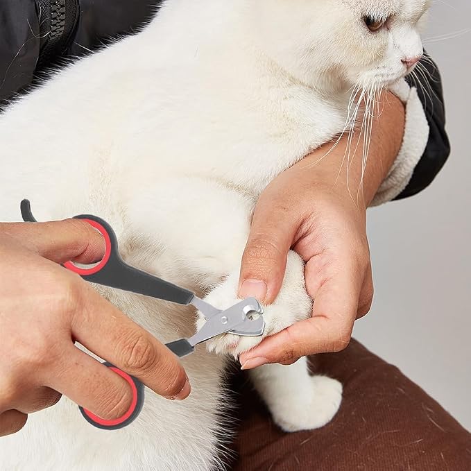 Tiiyee Cat Nail Clipper, Pet Nail Trimmers Bird Claw Scissors Stainless Steel Parrot Cage Essential Grooming Tool for Small Animals Ferrets Bunny Kitten Hamsters Rabbit Puppy Precision Sharp Cut