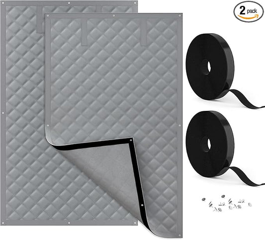 AGHIG Thermal Window Cover for Winter, 24" X 36" Window Insulation Kit, Oxford Cloth Cotton Layer Window Covers for Winter to Keep Heat, Window Insulation for Winter Save Energy,2 Pack