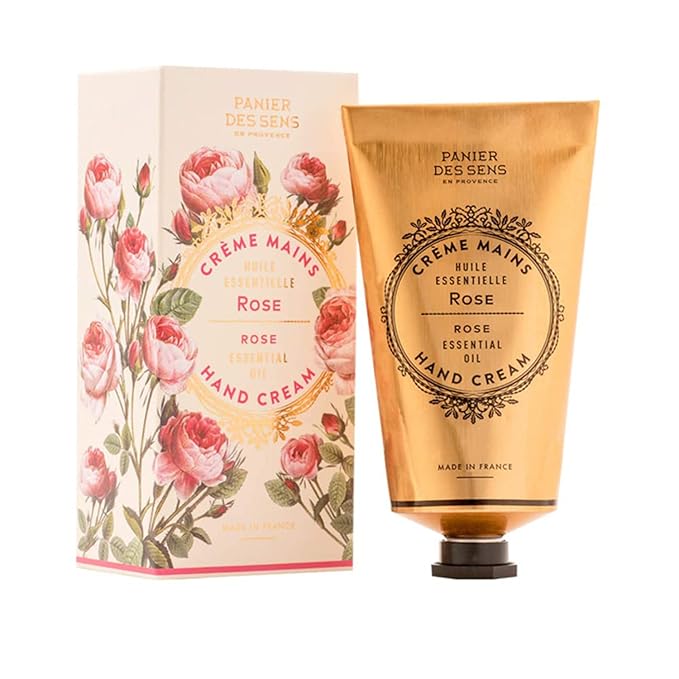 Panier des Sens – Rose Foaming Liquid Hand Wash & Moisturizing Hand Cream – Hand Soap and Lotion Set - with Coconut Oil, Shea Butter – French Hand Care – Gentle Formula – 97% Natural Ingredients