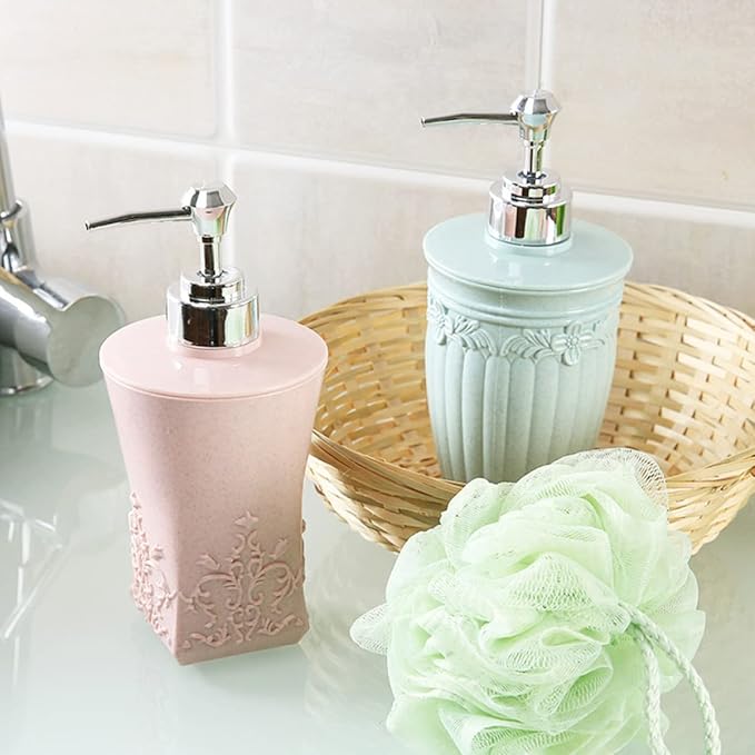 Eco-Friendly Reusable Plastic Pump Bottles for Shampoo Hand Soap Lotion Refillable Portable