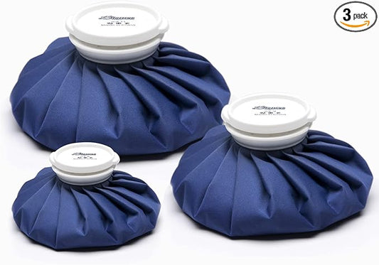 BICAREE Ice Packs for Injuries Reusable, Ice Cold Pack, Ice Bags Hot Water Bag for Hot & Cold Therapy & Pain Relief, 3 Sizes (6"/9"/11"), Ice Bag