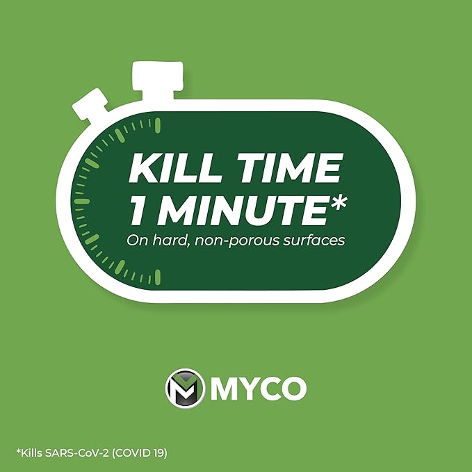 Myco Mold Control Concentrate – EPA-Registered Hospital Grade Disinfectant & Cleaner, Quat Formula for Mold Remediation & Bacteria Control, Commercial & Residential Use, 1 Gallon