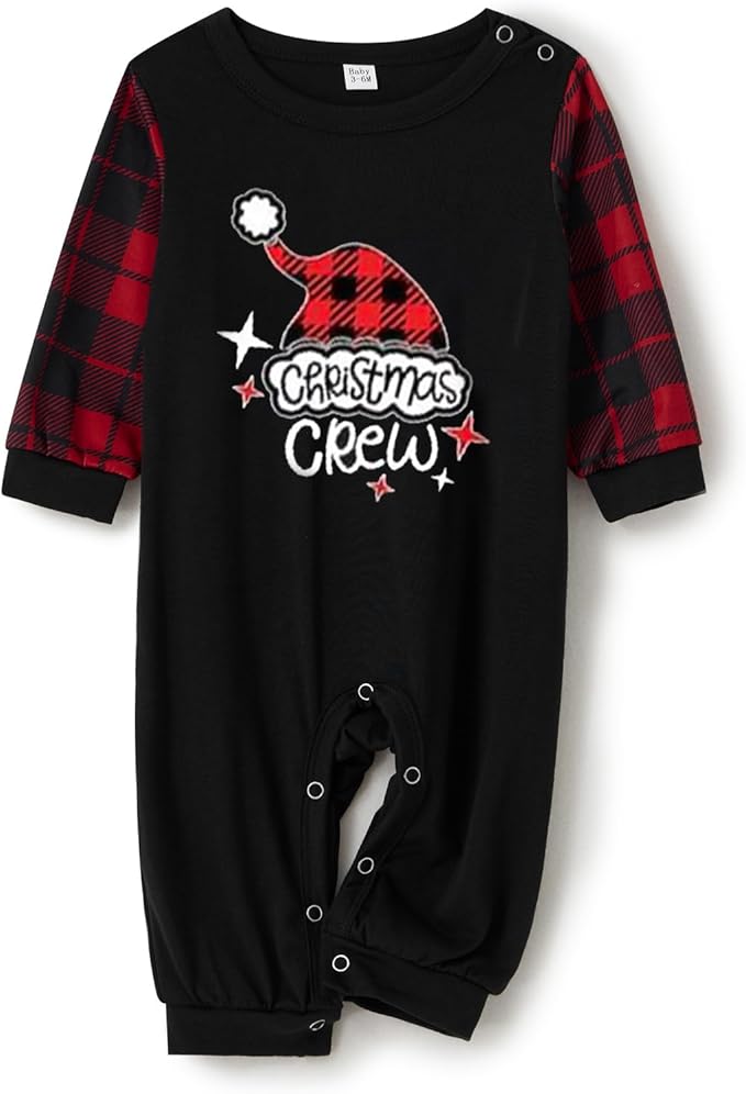 Matching Family Christmas Pajamas Set Elk/Tree/Plaid Holiday Sleepwear Xmas Family Jammies