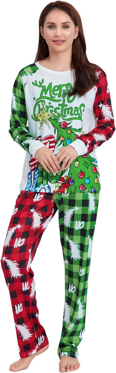 Christmas Pajamas for Family Matching Family Christmas Pajamas Set PJS Holiday Xmas Family Jammies Sleepwear