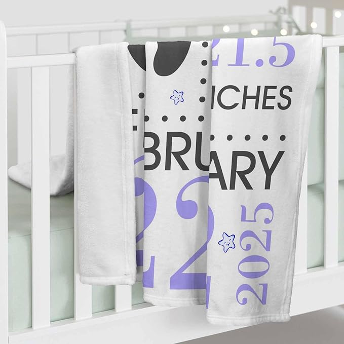 Custom Name Blanket for Kids Adults, Personalized Baby Blanket with Name for Girls Boys Cute Animal Pattern Purple Personalized Christmas Birthday Gifts for Kids Women Mom