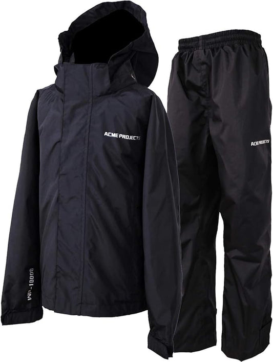 Acme Projects Men Waterproof Rain Suit (Jacket & Pants) 10000mm/3000gm Breathable Windproof Taped Seam Lightweight Gear