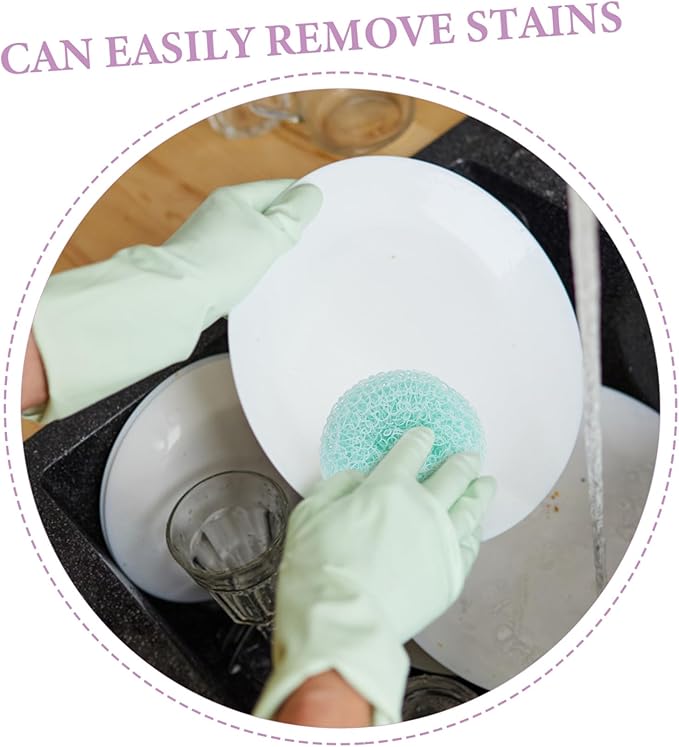 1set Kitchen Cleaning Brush Scrubber with Replacement for Efficient Dish and Pan Cleaning for Kitchenware Vegetables and Sinks