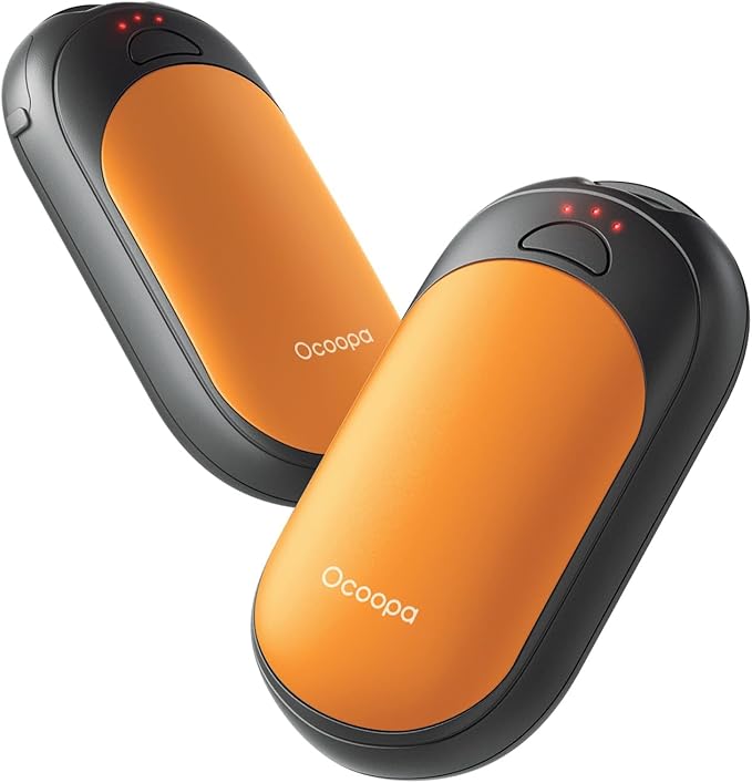 OCOOPA Magnetic Hand Warmers Rechargeable 2 Pack, UL Safety Heat 100-126°F, 3-Settings, Pocket-Sized, Max. 8 Hrs Long Lasting,Great for Raynauds, Golf, Hunting, Camping, Gifts for Men Women, UT3 Lite