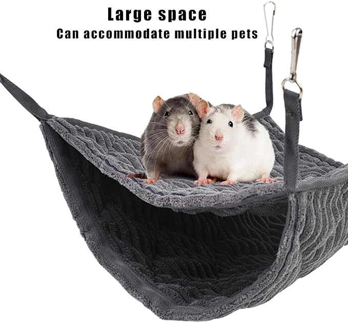 Large Ferret Hammock, Hanging Tunnel Bed for Cage Rats Chinchilla