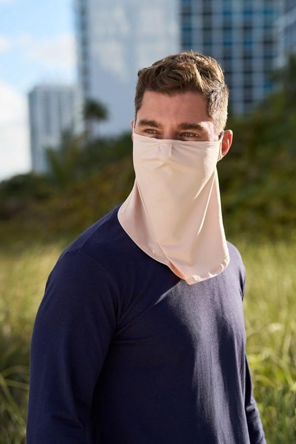 Coolibar UV Face Shield - UPF 50+ Sun Protection - Crestone in Beige