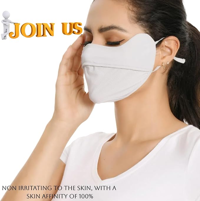 UPF 50+ UV Sun Protection Face Cover/Neck Balaclava Reusable Face Mask Dustproof Cooling Breathable
