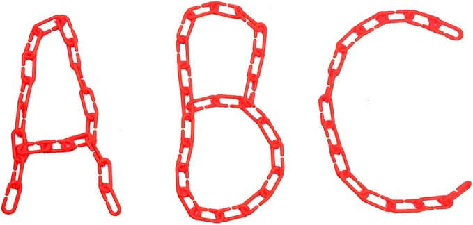 200Pcs Red C-Clips Plastic Chain Links for Birds & Small Pets | Non-Toxic Safe & Durable. Chew-Resistant For Indoor/Outdoor. C-Clip Snaps Together Easily. Plastic Chain Toy For Small Pets