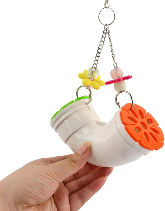 Mouse Rat' Enrichment Toys, Rat' Foraging Toy, Interactive Treat Dispenser Slow Feeder Hanging Fancy Mice Cage Accessories for Ra-ts Guinea Pig Small Pet, Wide Opening (Random)