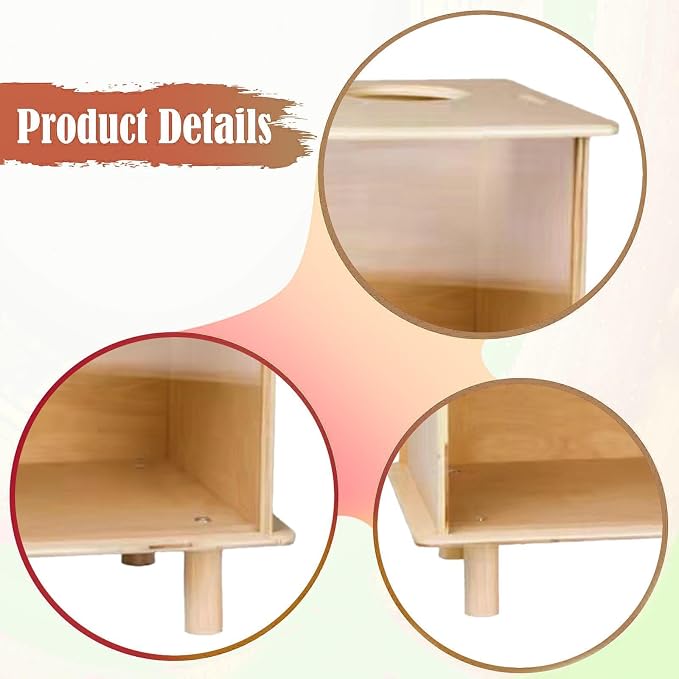 Hamster Digging Box - Sturdy Sand Bath & Hideout for Small Animals, Acrylic & ABS Plastic Play Container for Hamsters, Rats, Lemmings- Medium