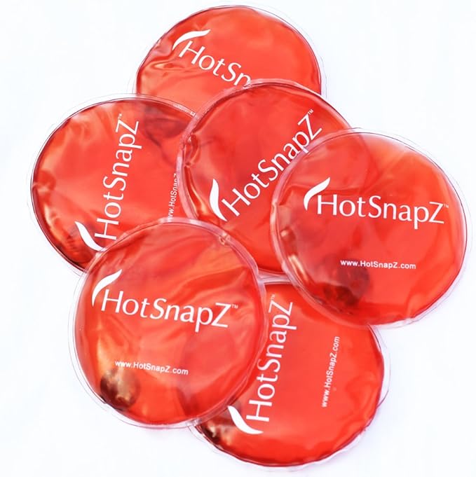 HotSnapZ Reusable Hand Warmers - 4" Round Instant Heat Packs