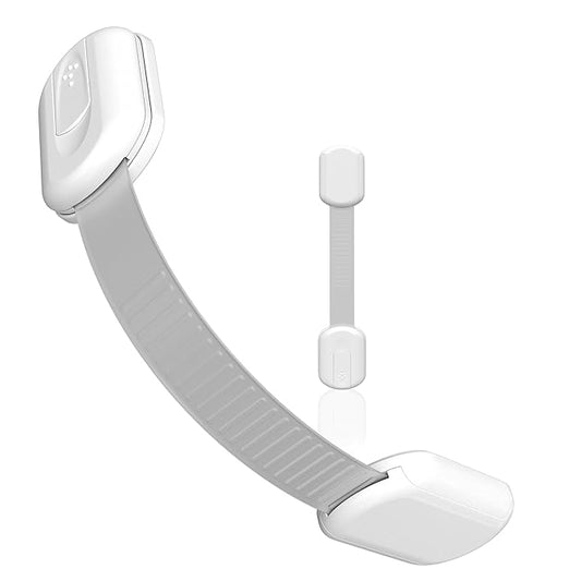 Baby Proofing Child Safety Locks (2 Pack) by Skyla Homes - The Safest, Quickest and Easiest 3M Adhesive Cabinet Latches, No Screws & Magnets, Multi-Purpose for Furniture, Kitchen, Ovens, Toilet Seats