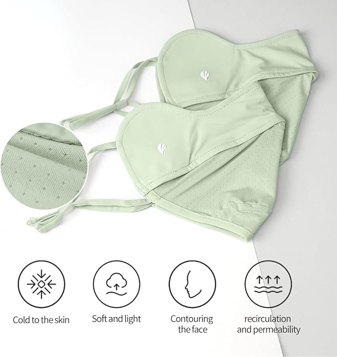 UPF 50+ UV Sun Protection Face Cover/Neck Balaclava Reusable Face Mask Dustproof Cooling Breathable